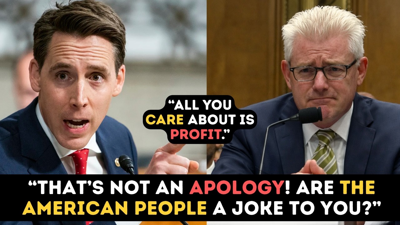 'THAT'S FRAUD' Sen. Josh Hawley TOTALLY UNLOADS on Insurance Company Executive In EXPLOSIVE HEARING!