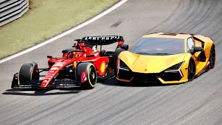 Ferrari F1 2023 vs Lamborghini Revuelto 2024 - Monza GP