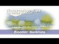 Watercolour Tip from PETER WOOLLEY: Bloomin' Backruns