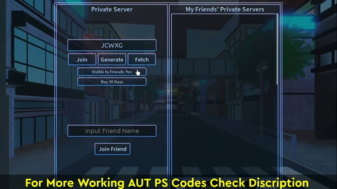 AUT Private Server Codes (December 2023) - VIP Servers! - Try Hard Guides