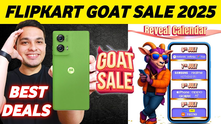 Flipkart GOAT Sale 2025 Live 🔥 Flipkart GOAT Sale Best Mobile Offers !