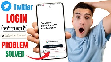 X Account Login Problem | something isn