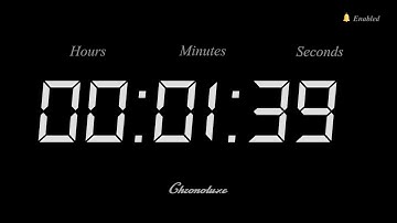 1-Minute 39 Second Timer | Clean and Sleek Countdown