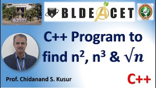 C++ program to find Square, Cube and Square Root an integer value.