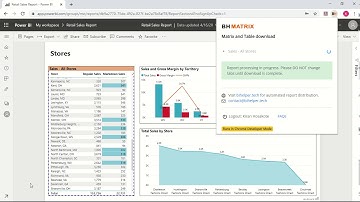 BI Helper Matrix: Extension for matrix and table download from Power BI
