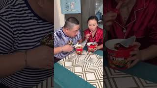I don't want to eat this ham sausage anymore!#Funny#FunnyCouple#Mukbang#Prank