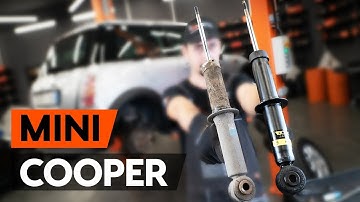 How to change rear shock strut on MINI COOPER 1 (R50, R53) [TUTORIAL AUTODOC]