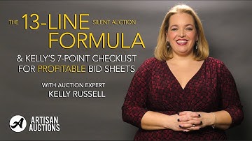 Profitable Bid Sheets | Silent Auction Tutorial
