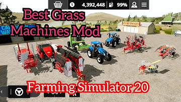 Fs 20 New Vehicles Mod | New Grass Machines Fs 20 #fsskills #farminggames #fs20gameplay
