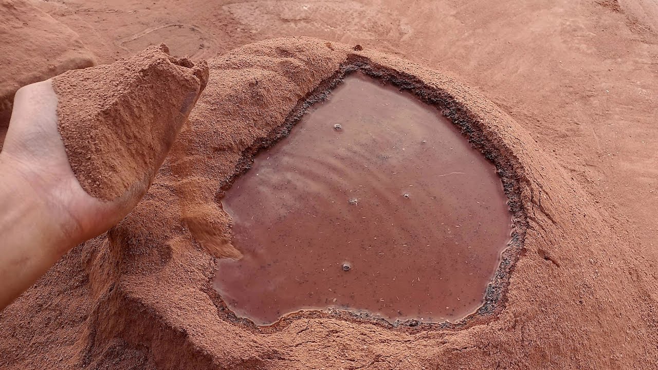 New Tutorial Series❣️ || Part 3 || Pure Reddirt Sifting Pouring mixing and shapes making #asmr