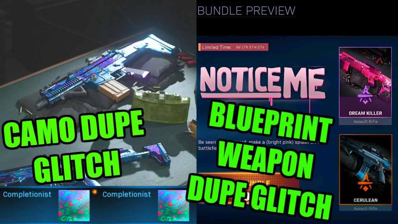 MW CAMO GLITCH! FREE BLUEPRINTS! MW GLITCHES! MODERN WARFARE ACCOUNT DUPE GLITCH! COD MW GLITCH!