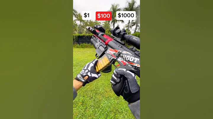 $1 vs $1000 NERF GUN 😳