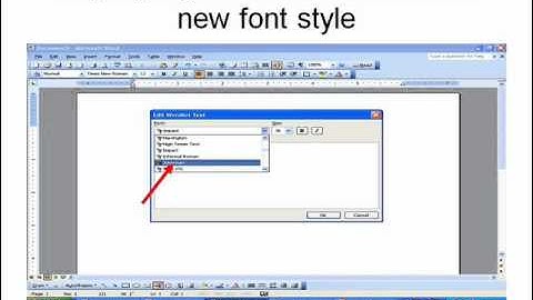 How to enter and format Word art in Word 2003