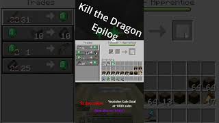 Kill theDragonShort #243 #minecraft #overworld #villager #trading #emerald #stimulating #satisfying