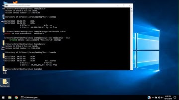 RUST Hello World Application Using Command Prompt/ Console