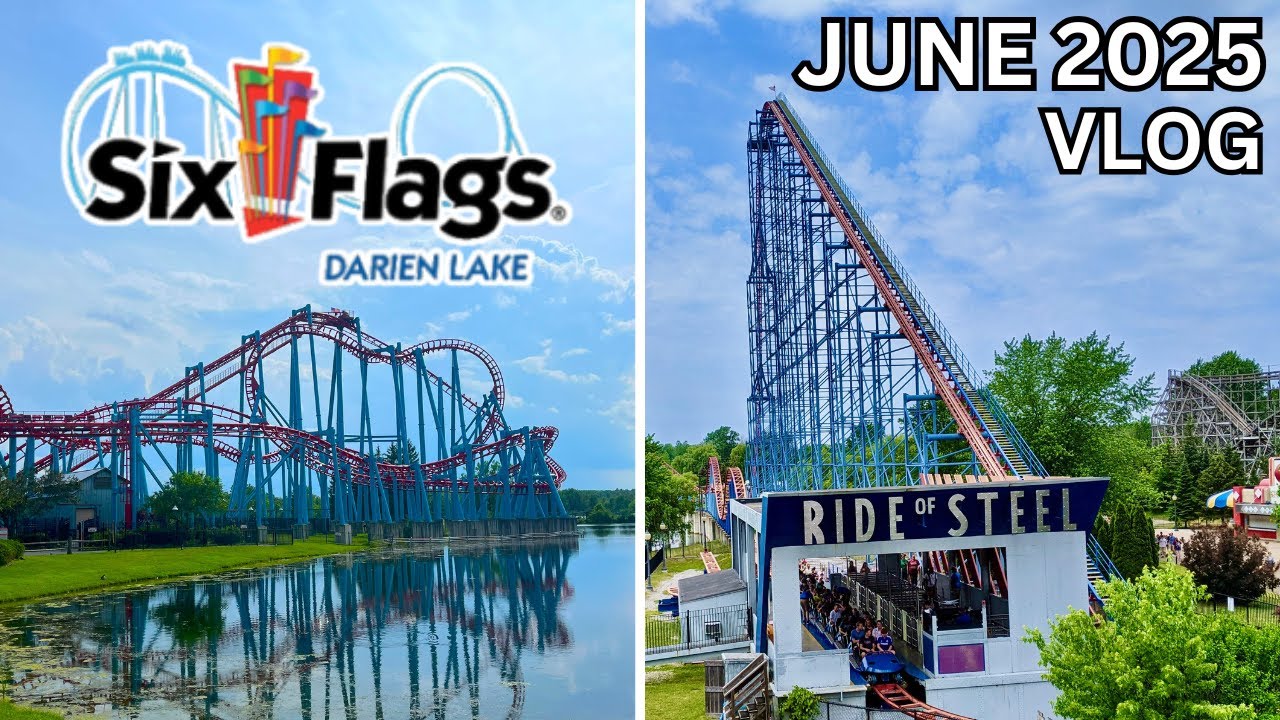 Six Flags Darien Lake Vlog June 2025 | First Ever Visit! - YouTube
