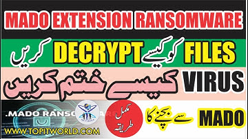 Tutorial | Remove MADO Ransomware Decrypt Tool and How to Recover Files