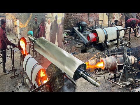 Amazing Process of Manufacturing Flour Mill Roller in Factory | How Flour Mill Roller Shaft Are