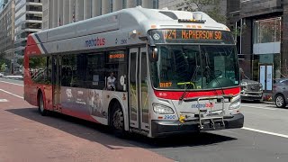 WMATA Metrobus Action at Franklin Square (250 Years of America🇺🇸)
