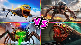 Minion INFECTED SKY 🆚 INFECTED SKY 🆚 Police Car 🆚 TRAIN EATER 🎶 Tiles Hop EDM Rush