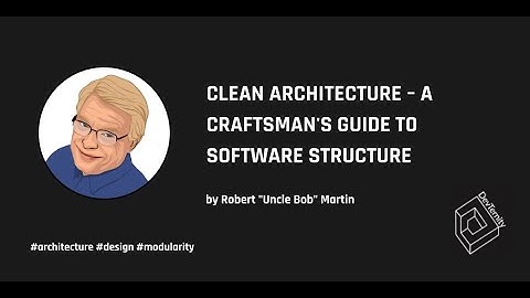Clean Architecture – Robert (Uncle Bob) Martin