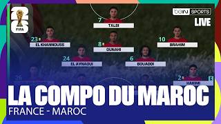 LIVE - Une SURPRISE dans la COMPOSITION du MAROC pour DÉFIER la FRANCE ?