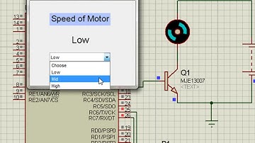 Control of Motor Speed by Matlab GUI