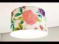 Cómo personalizar la pantalla de una lámpara con tela floral - Decogarden
