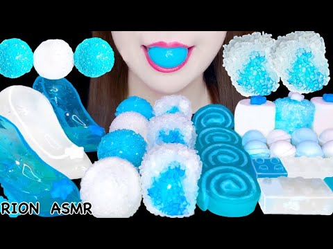 【ASMR】【咀嚼音 】SKY BLUE DESSERTS 水色のデザート PLANETGUMMI KOHAKUTO MUKBANG 먹방 食べる音 EATINGSOUNDS NOTALKING