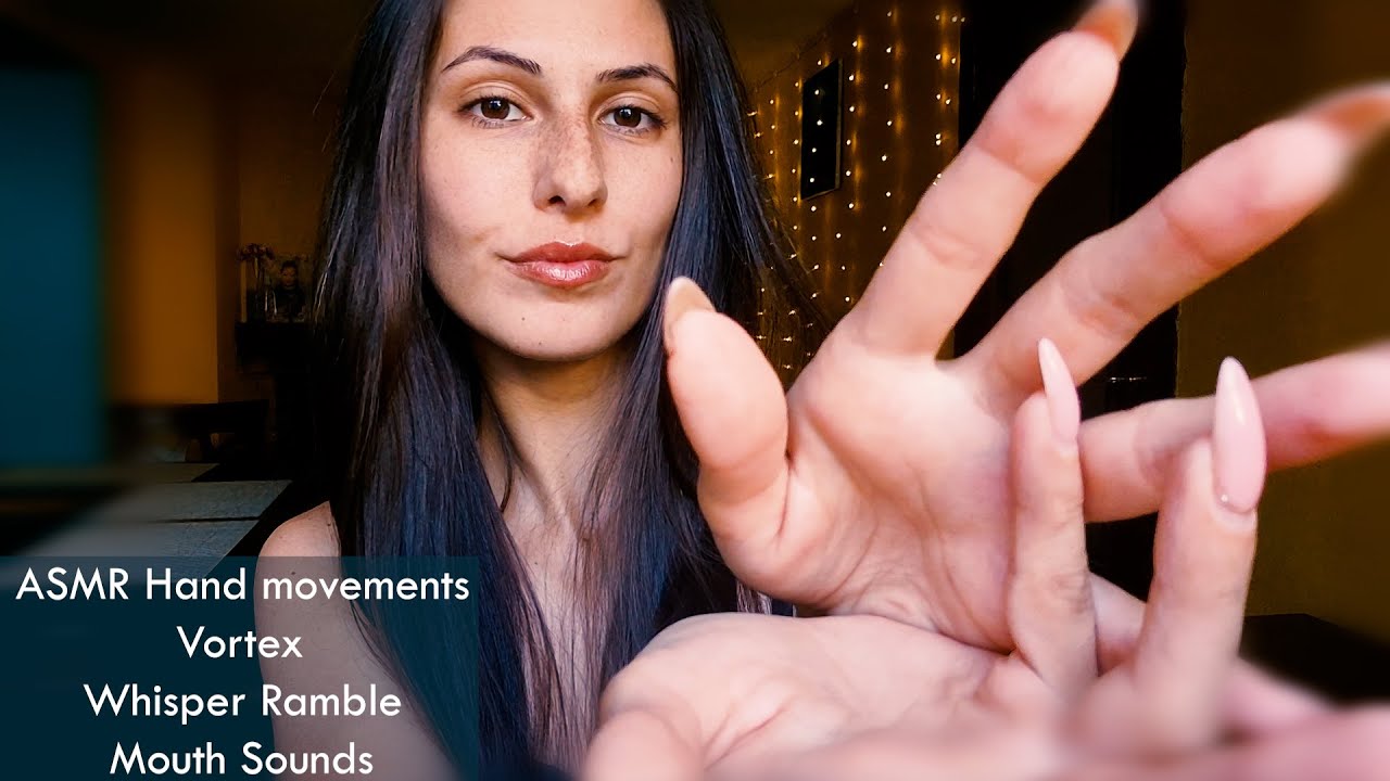 ASMR Hand Movements✋Vortex +Clicky Mouth Sounds🤤 & Whisper Ramble | АСМР НА БЪЛГАРСКИ