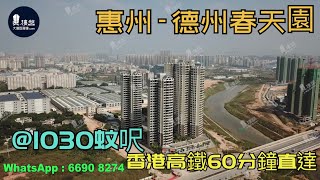 德州春天園_惠州|@1030蚊呎|香港高鐵60分鐘直達|香港銀行按揭(實景航拍) 2021