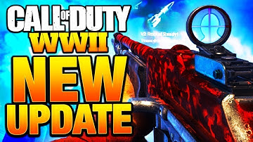 COD WW2 NEW UPDATE! Headquarters FIX & DLC Weapons! SUPPLY DROP DLC 1.06 Update! (WWII Patch Update)