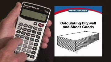 How to do Drywall Calculations in Metric | Construction Master Pro