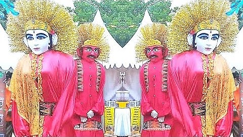 Ondel ondel Betawi Joget keliling Kampung Setu Babakan Unik dan Keren