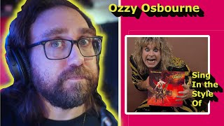 Shot in the Dark - Ozzy Osbourne - In the style of- How to sing High