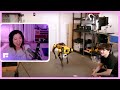 fuslie reacts to Teaching a Robot Dog to Pee Beer