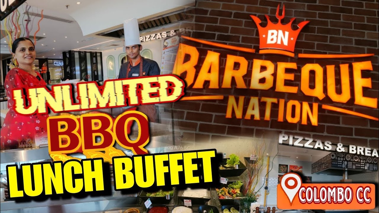 හිතාගන්න බැරි විදියේ පැය ගානක් කන්න පුලුවන් පට්ට BBQ Lunch Buffet එකක් 😱 | ccc colombo