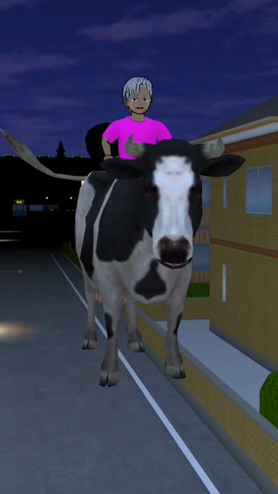 Sapi itu menerbangkan yuta 🥹#sakuraschoolsimulator #shorts #youtubeshorts