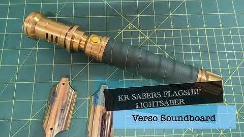 | KR Sabers Flagship | Lightsaber Hilt | Verso Soundboard | Star Wars | Installed Neopixel Saber |