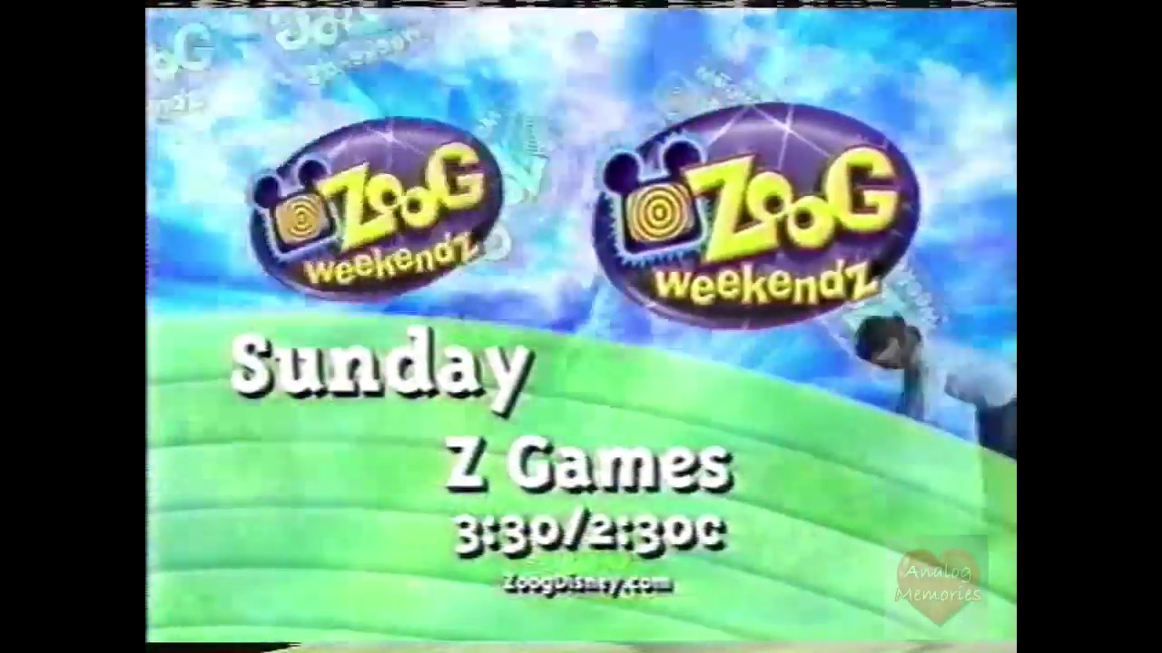 Z Games Disney Channel Promo 2000 Zoog Weekendz YouTube Z Games Disney Channel Promo 2000 Zoog Weekendz YouTube
