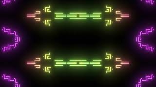 VJ LOOP Neon Maze Glow 4K Motion Background Animated Wallpaper
