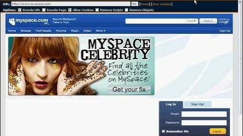 how to get on myspace at school