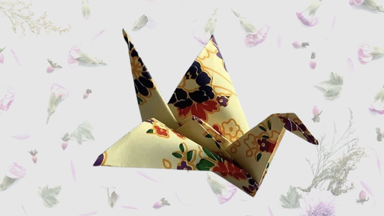 Origami Crane Flapping Wings flying easy step by step YouTube