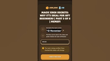 Magic Eden Secrets: Why It’s Ideal for NFT Beginners | Part 3 of 5 | MemeFi | #memefi #shorts