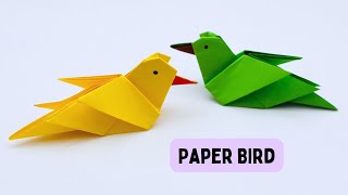 How To Make Easy Paper Bird Toy For Kids / Nursery Craft Ideas / Paper Craft Easy / KIDS crafts