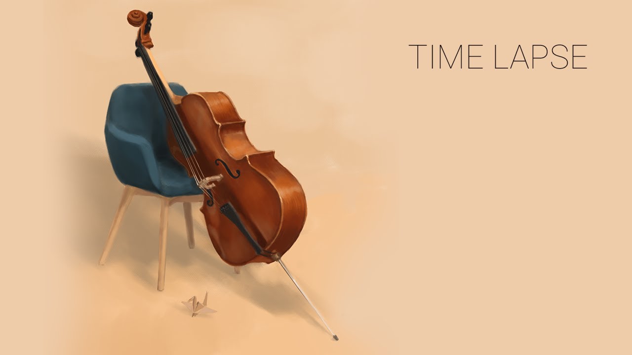I stay -- cello painting