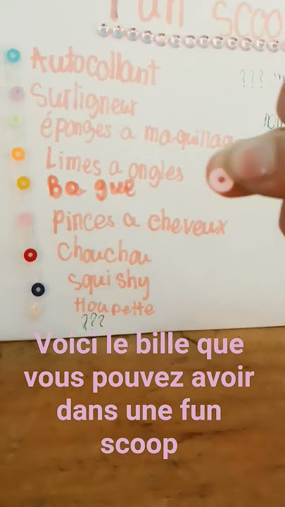 Voici les bille que tu peut avoir dans une fun scoop#scoop#mini business