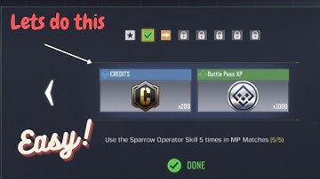 Use the sparrow operator skill 5 times - Call of duty mobile (seasonal event) #tutu141