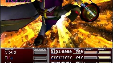 Final Fantasy VII - Lucky Seven Tifa VS Emerald Weapon