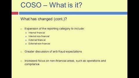COSO-What is it?